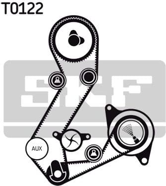 Water Pump & Timing Belt Kit SKF VKMC 04107-3 - image 2