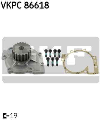 Water pump cooling system VKPC86618 - image 2