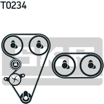 Water Pump & Timing Belt Kit VKMC 07306