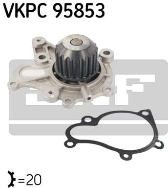 Water pump cooling system VKPC95853