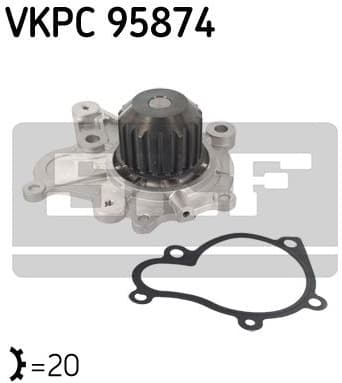 Water pump cooling system VKPC95874