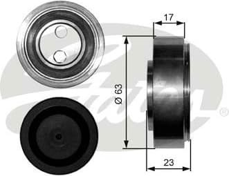 Tensioner Pulley, V-ribbed belt DriveAlign™ T38228