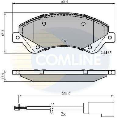 Brake pads front CBP21511