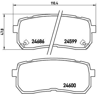 Brake Pad Set, disc brake PRIME LINE P30035