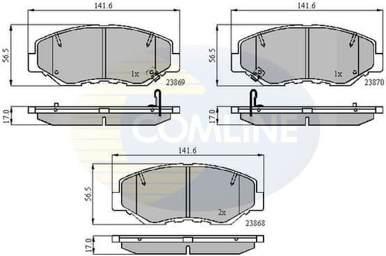 Brake pads front CBP31194