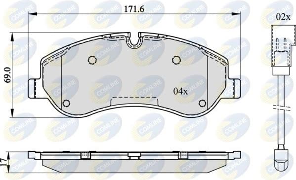 Brake pads front CBP22142
