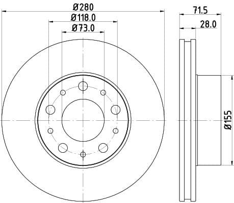 Brake Disc 8DD 355 122-691 - image 4