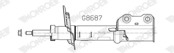 Shock Absorber MONROE ORIGINAL (Gas Technology) G8687