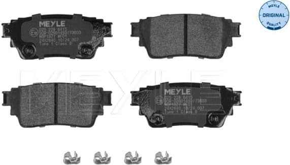 Brake Pad Set, disc brake MEYLE-ORIGINAL: True to OE. 025 228 6415