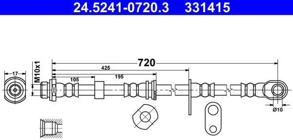 Brake Hose 24.5241-0720.3 - image 2