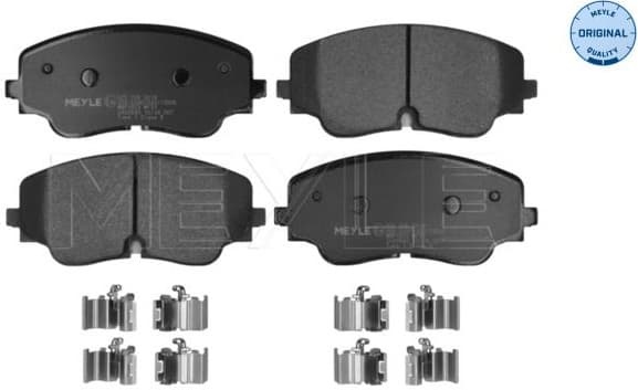 Brake Pad Set, disc brake MEYLE-ORIGINAL: True to OE. 025 206 2618