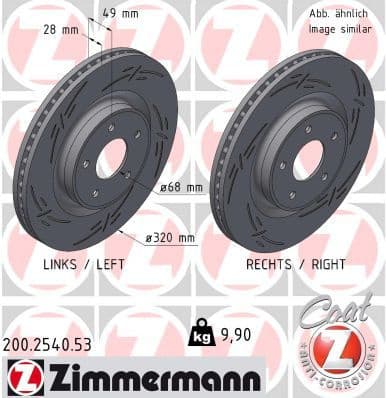 Brake Disc BLACK Z 200.2540.53