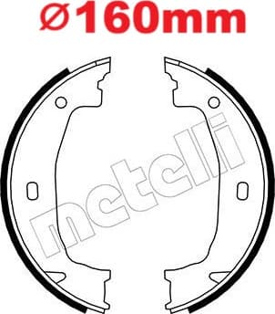 Brake shoes handbrake 53-0018