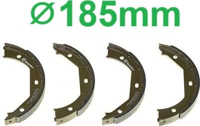 Brake shoes handbrake, Top Quality S06509