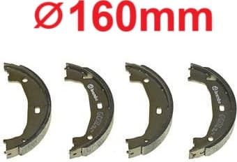 Brake shoes handbrake, Top Quality S06510