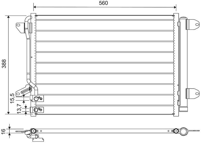 Condenser, air conditioning 812665