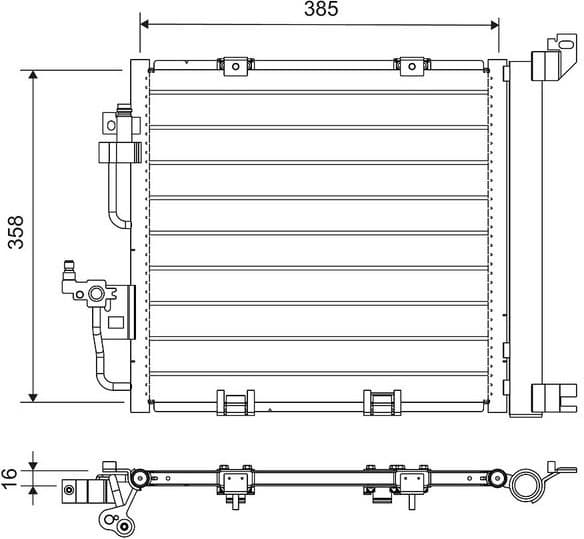 Condenser, air conditioning 812747