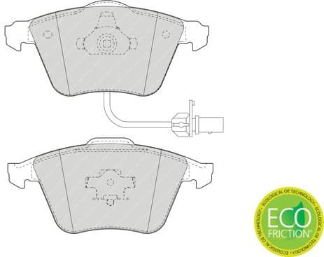 Brake pads front, Top Quality FDB1629 - image 2