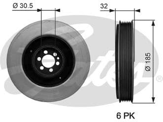Belt Pulley, crankshaft DriveAlign™ TVD1042