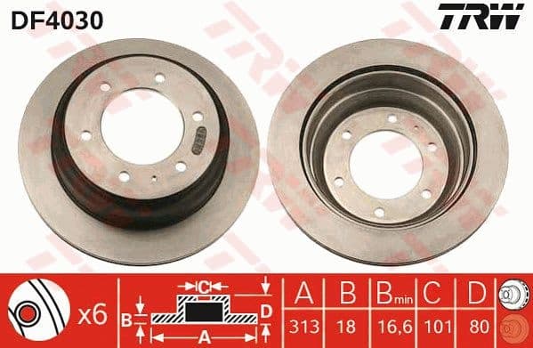 Brake Disc DF4030