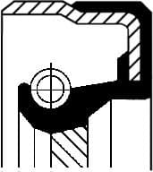 Seal gear box rear 010 27959B - image 2