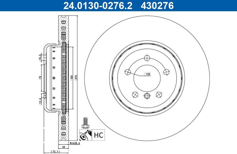 Brake Disc 24.0130-0276.2
