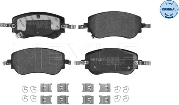 Brake Pad Set, disc brake MEYLE-ORIGINAL: True to OE. 025 264 5119