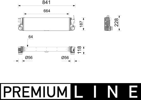 Charge Air Cooler BEHR *** PREMIUM LINE *** CI742000P