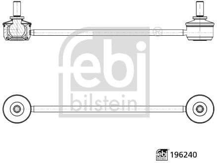 Link/Coupling Rod, stabiliser bar 196240