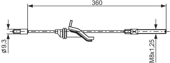 Cable Pull, parking brake 1 987 482 279