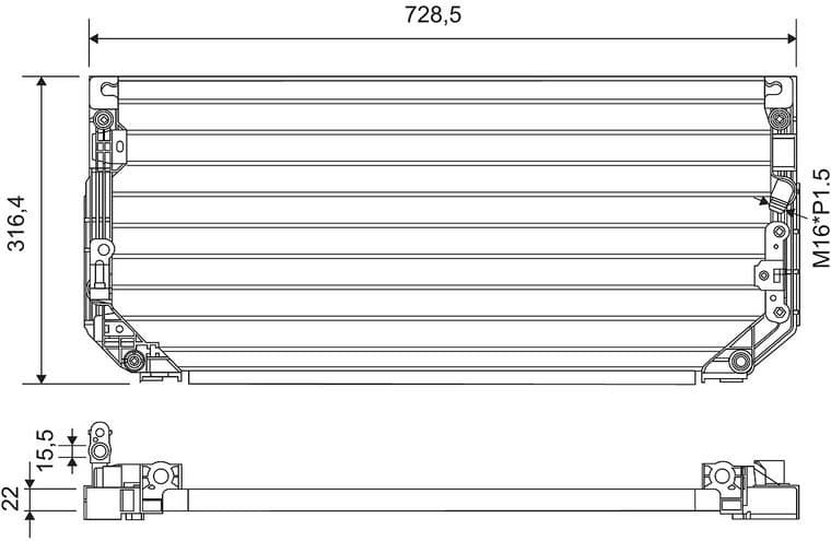 Condenser, air conditioning 812697