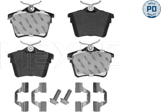 Brake Pad Set, disc brake MEYLE-PD: Advanced performance and design. 025 241 3517/PD