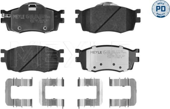 Brake Pad Set, disc brake MEYLE-PD: Advanced performance and design. 025 243 1717/PD