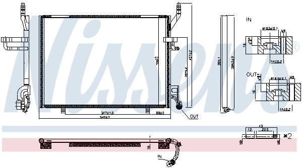 Condenser, air conditioning ** FIRST FIT ** 940941