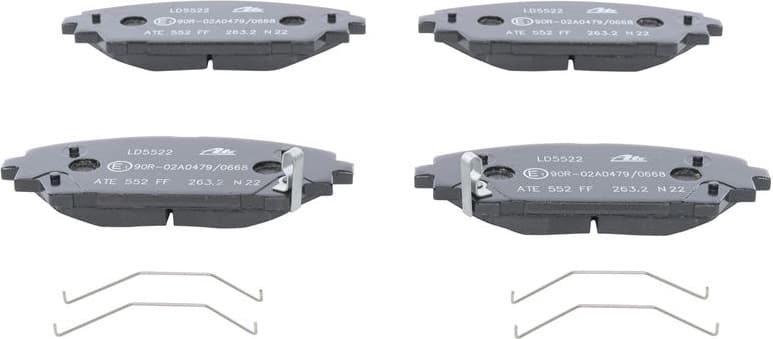 Brake Pad Set, disc brake ATE Ceramic 13.0470-5522.2 - image 2