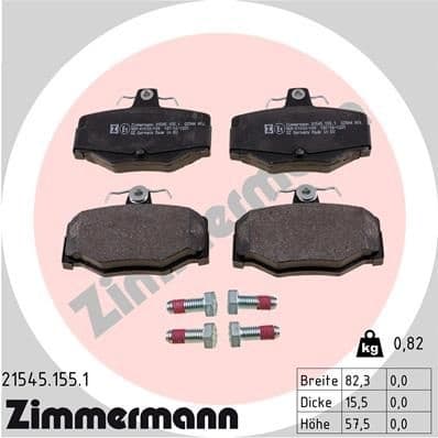 Brake Pad Set, disc brake 21545.155.1