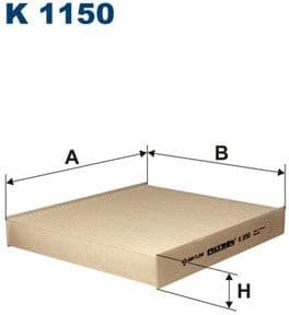 Filter, cabin air K1150