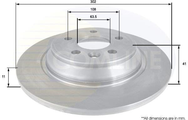 Brake disc, 1pcs REAR ADC1922