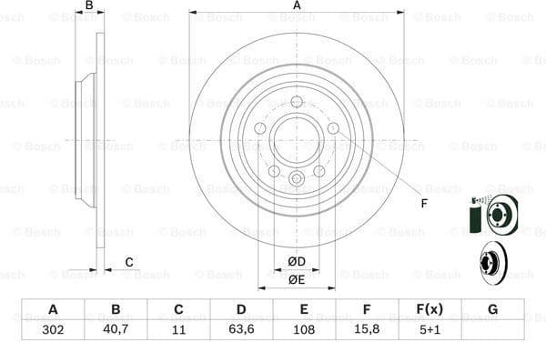 Brake Disc 0986479397 - image 5