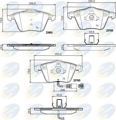 Brake pads front CBP11752