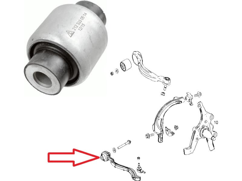 Silentblock front axle 35452 01