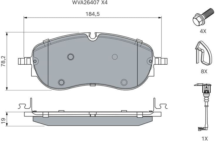 Brake Pad Set, disc brake 0 986 460 281 - image 5