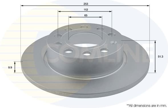 Brake disc, 1pcs REAR ADC1457
