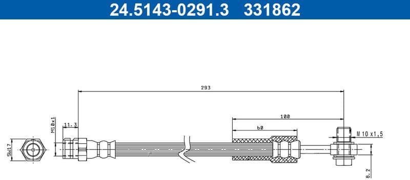 Brake Hose 24.5143-0291.3