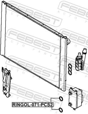 Seal Ring, oil cooler (lubrication) RINGOL-071-PCS2 - image 2