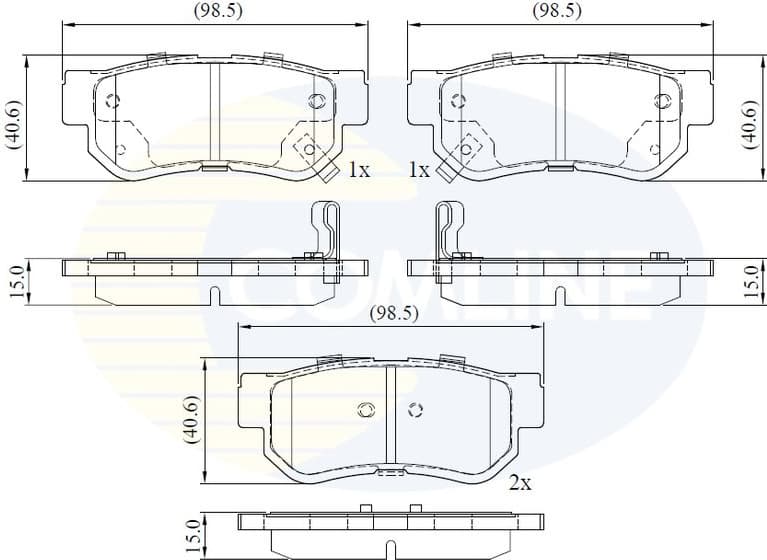 Brake pads rear CBP3935