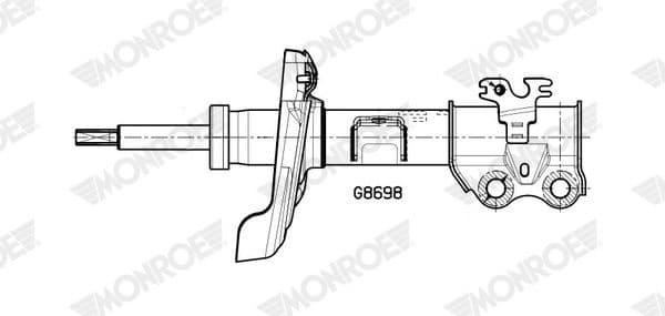 Shock Absorber MONROE ORIGINAL (Gas Technology) G8698