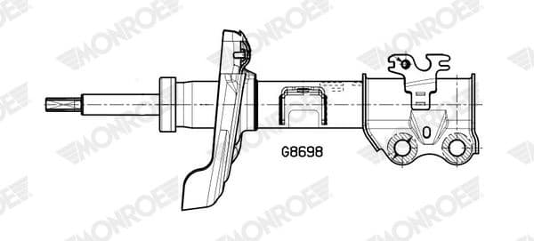 Shock Absorber MONROE ORIGINAL (Gas Technology) G8698 - image 2
