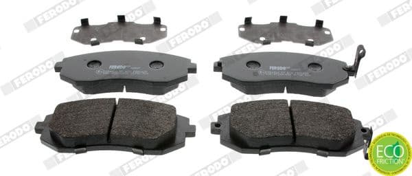 Brake pads front, Top Quality FDB1639