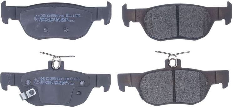 Brake Pad Set, disc brake B111672